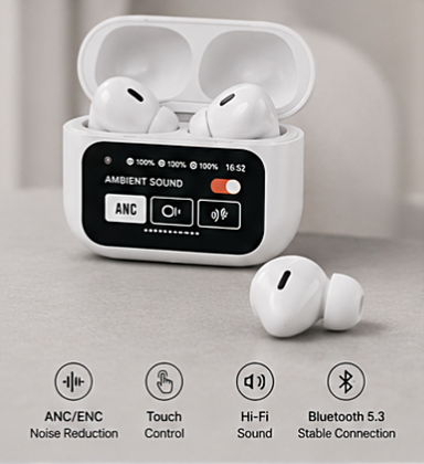 A9 Pro ANC/ENC Wireless Bluetooth Earbuds