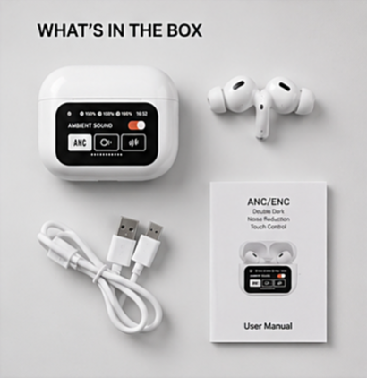 A9 Pro ANC/ENC Wireless Bluetooth Earbuds